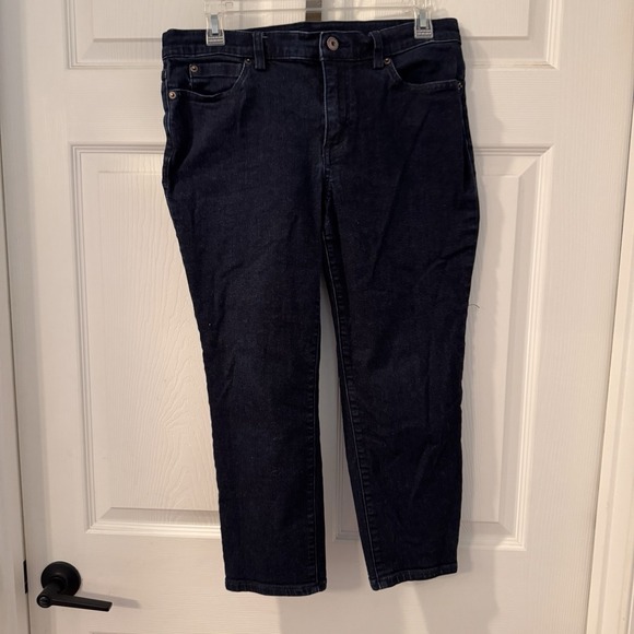 Duluth Trading Co Denim - Duluth Trading Co Cropped Jeans Women's‎ Size 10 Blue Denim Pockets 30x22